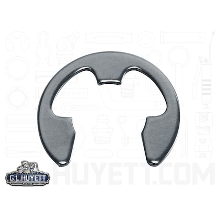 Rotor Clip External-E E-Clip, Steel Zinc Plated Finish, 0.984 in Shaft Dia SE-098-Z3
